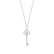 Load image into Gallery viewer, Pure 18K gold crown key pendant necklace
