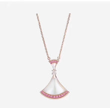 Load image into Gallery viewer, 18K rose gold Sector White fritillary necklace